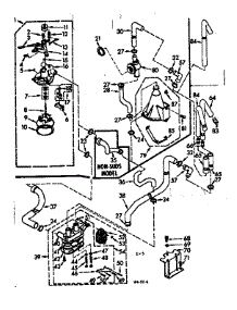 Water System parts for Kenmore Washer 110.7205631 (1107205631, 110 7205631) from AppliancePartsPros.com