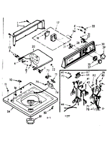 Top And Console Assembly parts for Kenmore Washer 110.7205640 (1107205640, 110 7205640) from AppliancePartsPros.com