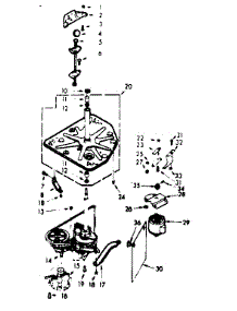 Drive System parts for Kenmore Washer 110.7205640 (1107205640, 110 7205640) from AppliancePartsPros.com