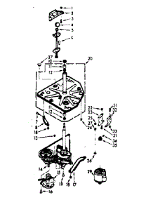 Drive System parts for Kenmore Washer 110.7205641 (1107205641, 110 7205641) from AppliancePartsPros.com