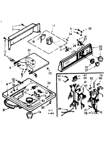 Top And Console Assembly parts for Kenmore Washer 110.7205641 (1107205641, 110 7205641) from AppliancePartsPros.com