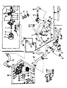 Water System parts for Kenmore Washer 110.7205644 (1107205644, 110 7205644) from AppliancePartsPros.com