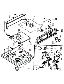 Top And Console Asm parts for Kenmore Washer 110.7205644 (1107205644, 110 7205644) from AppliancePartsPros.com
