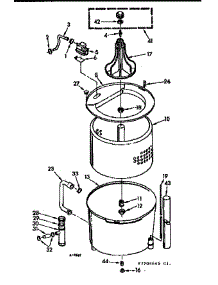 Tub & Basket Assembly parts for Kenmore Washer 110.7205645 (1107205645, 110 7205645) from AppliancePartsPros.com