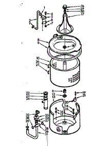 Tub And Basket Assembly parts for Kenmore Washer 110.7205650 (1107205650, 110 7205650) from AppliancePartsPros.com