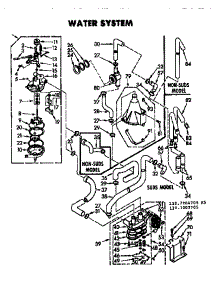 Water System parts for Kenmore Washer 110.7205705 (1107205705, 110 7205705) from AppliancePartsPros.com