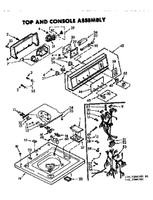 Top And Console Assembly parts for Kenmore Washer 110.7205705 (1107205705, 110 7205705) from AppliancePartsPros.com