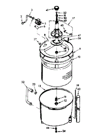 Tub And Basket Assembly parts for Kenmore Washer 110.7205801 (1107205801, 110 7205801) from AppliancePartsPros.com