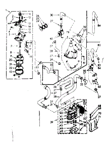 Water System parts for Kenmore Washer 110.7205801 (1107205801, 110 7205801) from AppliancePartsPros.com