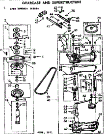 Gearcase / Transmission parts for Kenmore Washer 110.7205803 (1107205803, 110 7205803) from AppliancePartsPros.com