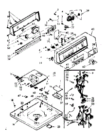 Top & Console Assembly parts for Kenmore Washer 110.7205804 (1107205804, 110 7205804) from AppliancePartsPros.com