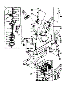 Water System parts for Kenmore Washer 110.7205804 (1107205804, 110 7205804) from AppliancePartsPros.com