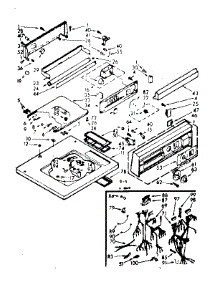 Top And Console Assembly parts for Kenmore Washer 110.7205902 (1107205902, 110 7205902) from AppliancePartsPros.com