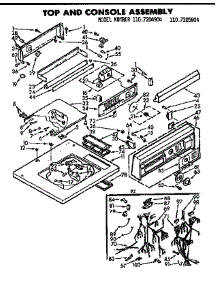 Top & Console Assembly parts for Kenmore Washer 110.7205904 (1107205904, 110 7205904) from AppliancePartsPros.com