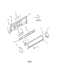 Console Panel parts for Kenmore Dryer 110.72062102 (11072062102, 110 72062102) from AppliancePartsPros.com