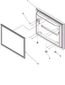 Freezer Door parts for Kenmore Refrigerator 596.73502300 (59673502300, 596 73502300) from AppliancePartsPros.com
