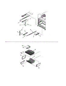 Freezer Shelving parts for Kenmore Refrigerator 596.73509203 (59673509203, 596 73509203) from AppliancePartsPros.com
