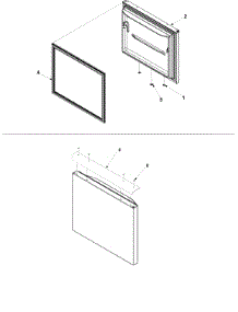 Freezer Door parts for Kenmore Refrigerator 596.73912200 (59673912200, 596 73912200) from AppliancePartsPros.com