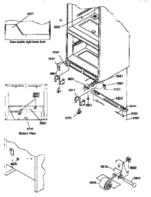 Insulation And Roller Assembly parts for Kenmore Refrigerator 596.77272790 (59677272790, 596 77272790) from AppliancePartsPros.com