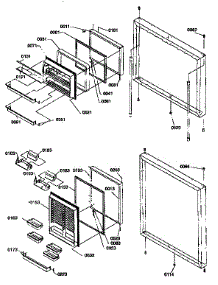 Door Assemblies parts for Kenmore Refrigerator 596.77272790 (59677272790, 596 77272790) from AppliancePartsPros.com