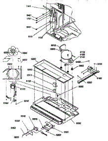 Machine Compartment Assembly parts for Kenmore Refrigerator 596.77272790 (59677272790, 596 77272790) from AppliancePartsPros.com