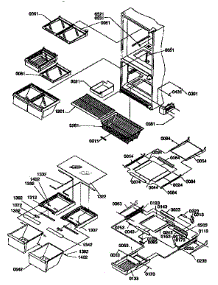 Shelving Assemblies parts for Kenmore Refrigerator 596.77277790 (59677277790, 596 77277790) from AppliancePartsPros.com