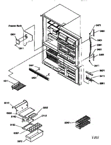 Door Handles And Accessories parts for Kenmore Refrigerator 596.77277790 (59677277790, 596 77277790) from AppliancePartsPros.com
