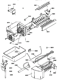 Ice Maker Assembly And Part parts for Kenmore Refrigerator 596.77277790 (59677277790, 596 77277790) from AppliancePartsPros.com
