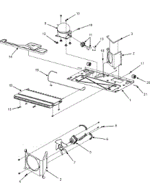 Machine Compartment / Back Rollers parts for Kenmore Refrigerator 596.77532600 (59677532600, 596 77532600) from AppliancePartsPros.com
