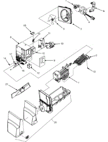 Ice Maker, Auger Motor & Fan Motors parts for Kenmore Refrigerator 596.77532600 (59677532600, 596 77532600) from AppliancePartsPros.com