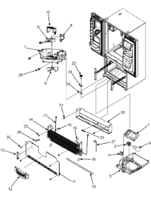 Freezer Lights, Evap & Evap Fan Assembly parts for Kenmore Refrigerator 596.77533600 (59677533600, 596 77533600) from AppliancePartsPros.com