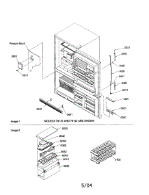 Door Handles / Accessories parts for Kenmore Refrigerator 596.79272990 (59679272990, 596 79272990) from AppliancePartsPros.com