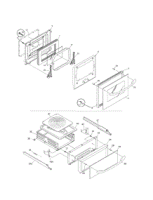 Door / Drawer parts for Kenmore Wall Oven 790.30179401 (79030179401, 790 30179401) from AppliancePartsPros.com