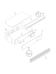 Control Panel parts for Kenmore Wall Oven 790.30522802 (79030522802, 790 30522802) from AppliancePartsPros.com