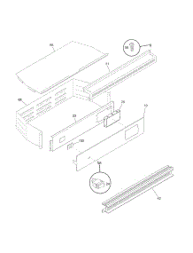 Control Panel parts for Kenmore Wall Oven 790.30529800 (79030529800, 790 30529800) from AppliancePartsPros.com