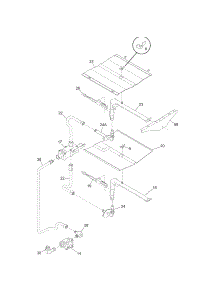 Burner parts for Kenmore Wall Oven 790.30552802 (79030552802, 790 30552802) from AppliancePartsPros.com