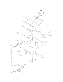Burner parts for Kenmore Wall Oven 790.30553802 (79030553802, 790 30553802) from AppliancePartsPros.com