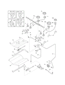 Burner parts for Kenmore Range 790.31033803 (79031033803, 790 31033803) from AppliancePartsPros.com
