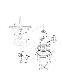 Motor / Heater / Spray Arm parts for Kenmore Dishwasher 587.14008002 (58714008002, 587 14008002) from AppliancePartsPros.com