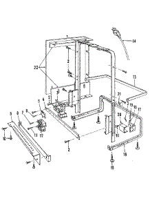 Frame parts for Kenmore Dishwasher 587.140091 (587140091, 587 140091) from AppliancePartsPros.com