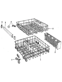 Rack Details parts for Kenmore Dishwasher 587.1400990 (5871400990, 587 1400990) from AppliancePartsPros.com