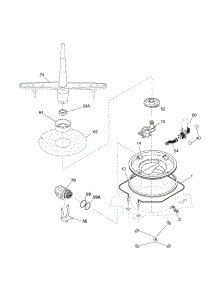 Motor & Pump parts for Kenmore Dishwasher 587.14012406A (58714012406A, 587 14012406A) from AppliancePartsPros.com