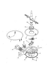 Motor & Pump parts for Kenmore Dishwasher 587.14012410B (58714012410B, 587 14012410B) from AppliancePartsPros.com