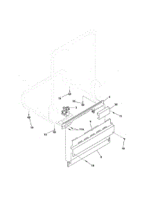 Frame parts for Kenmore Dishwasher 587.14012410B (58714012410B, 587 14012410B) from AppliancePartsPros.com