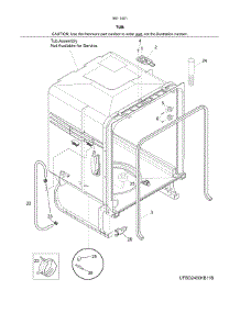 Tube parts for Kenmore Dishwasher 587.14013417B (58714013417B, 587 14013417B) from AppliancePartsPros.com