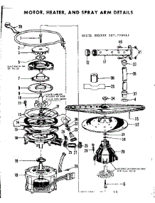 Motor, Heater & Spray Arm Details parts for Kenmore Dishwasher 587.720415 (587720415, 587 720415) from AppliancePartsPros.com