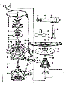 Motor, Heater, And Spray Arm parts for Kenmore Dishwasher 587.720510 (587720510, 587 720510) from AppliancePartsPros.com