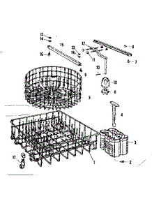 Rack Asm parts for Kenmore Dishwasher 587.720511 (587720511, 587 720511) from AppliancePartsPros.com