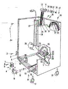 Frame Details parts for Kenmore Dishwasher 587.720511 (587720511, 587 720511) from AppliancePartsPros.com