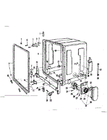 Tub parts for Kenmore Dishwasher 587.720511 (587720511, 587 720511) from AppliancePartsPros.com